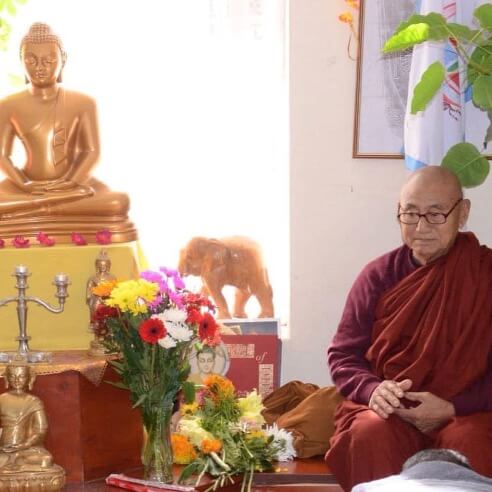 Picture of Chief Bhikshu Mangal Buddha Vihar London Bhante Indrashak Bhikshu